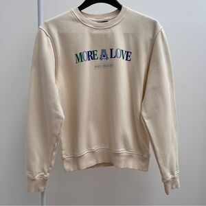 Peace Collective Care Bears more love crewneck sweatshirt S ivory grumpy bear